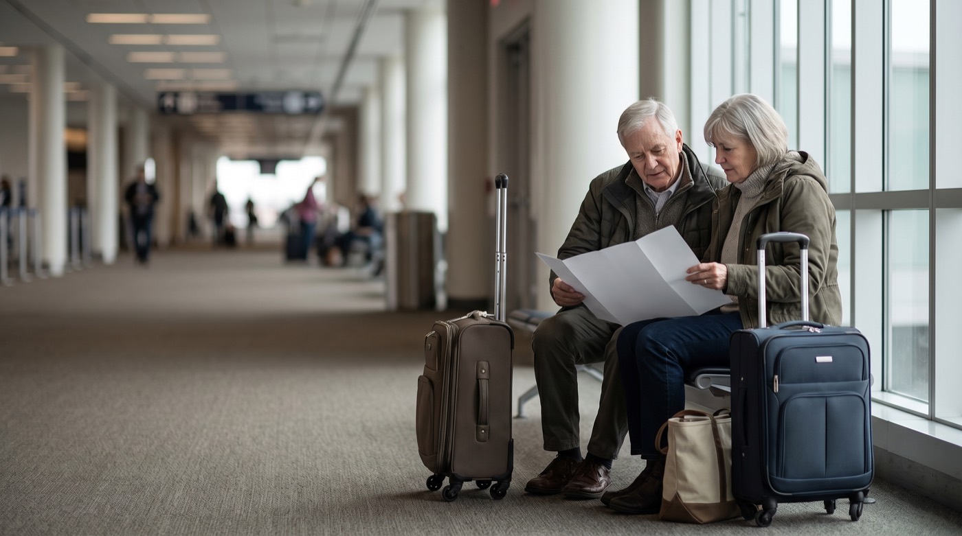 Airport connection plan includes walking, assistance, terminal transfer and buffer time