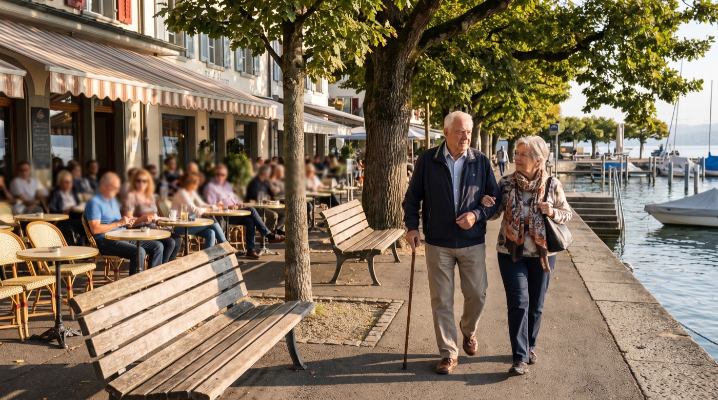 Destination guide shows accessible paths, rest stops, shade and relaxed travel pace